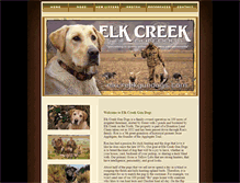 Tablet Screenshot of elkcreekgundogs.com